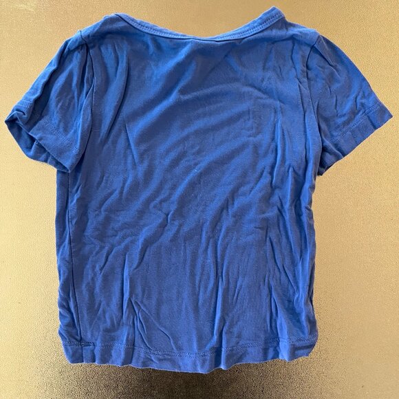 EUC Kate Quinn Blue Short-Sleeved Shirt (3-6 Mos) - Picture 3 of 3